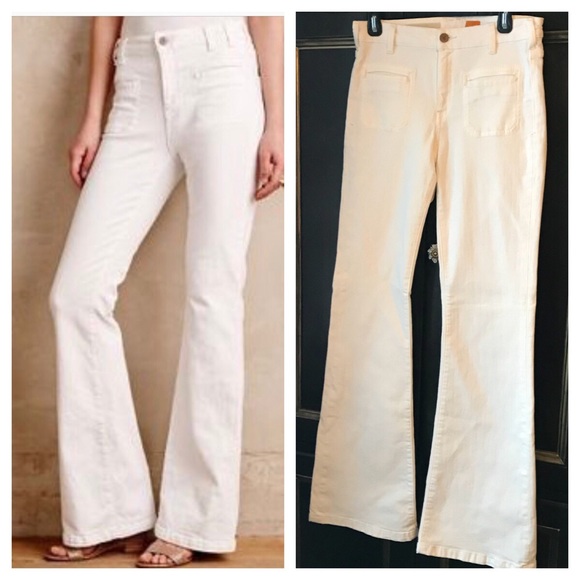 anthropologie white jeans